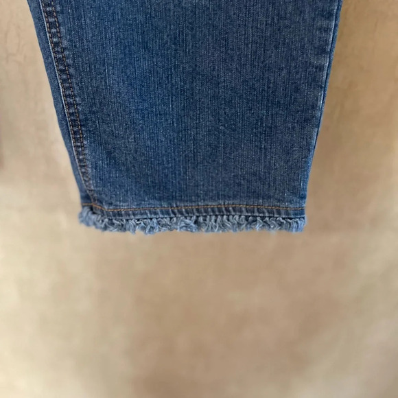 Soft Surroundings Crop Pull On Midnight Metro Crop Denim Pants Jeans Size:PL - Picture 14 of 14